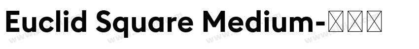 Euclid Square Medium字体转换